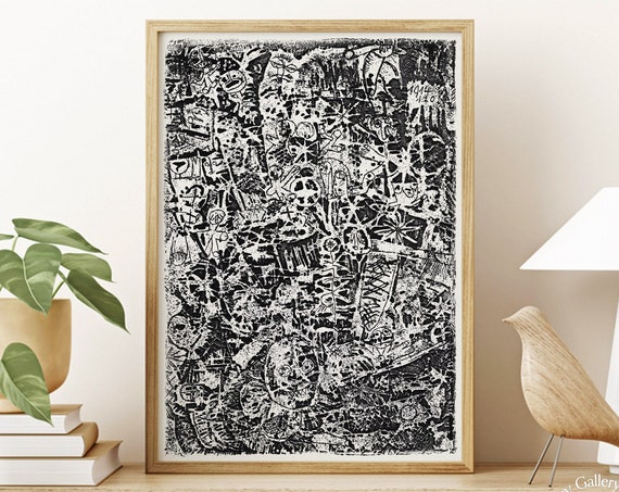 Paul Klee Poster Small World 1914 Vintage Abstract Art Expressionist Wall Art Eclectic Gallery Art Fine Art Print Gift Idea