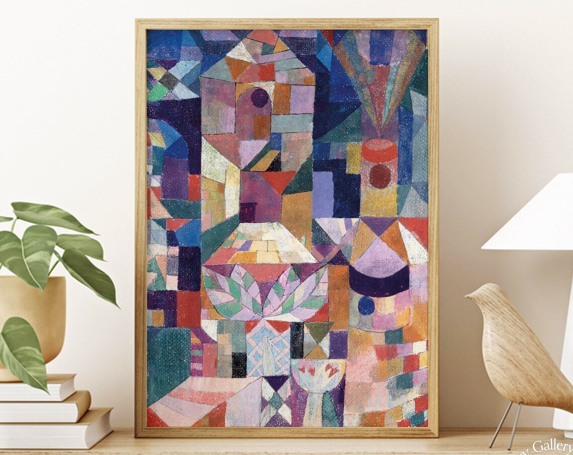 Paul Klee Burggarten 1919 Abstract Art Print
