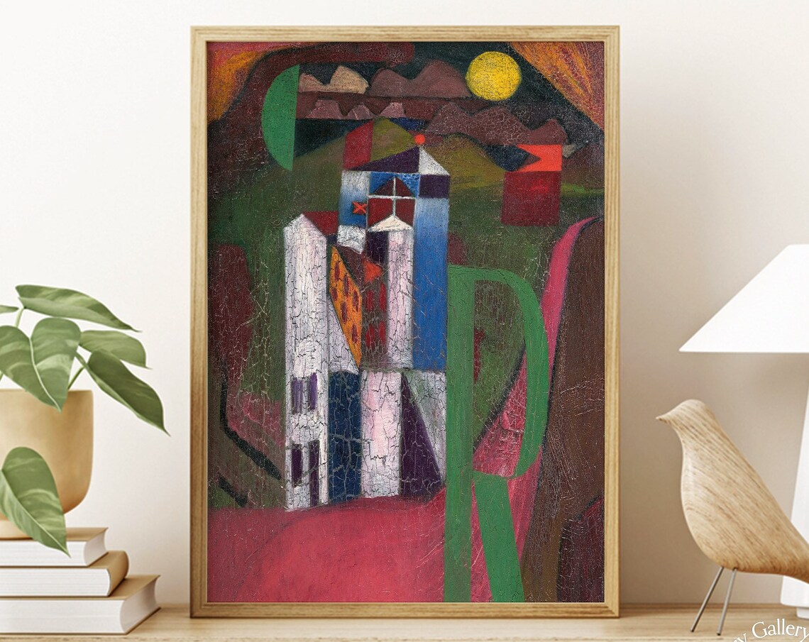 Paul Klee Villa R 19 19 Abstract Vintage Art Print