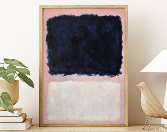 Mark Rothko Poster Print Pink And Blue Wall Art A Exhibition Print As Housewarming Gift Or Livingroom Decor Birthday Gift Idea