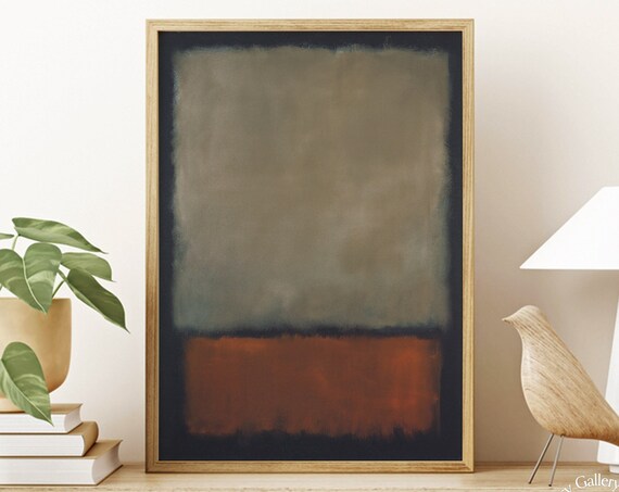 Mark Rothko Exhibition Poster, Living Room Decor