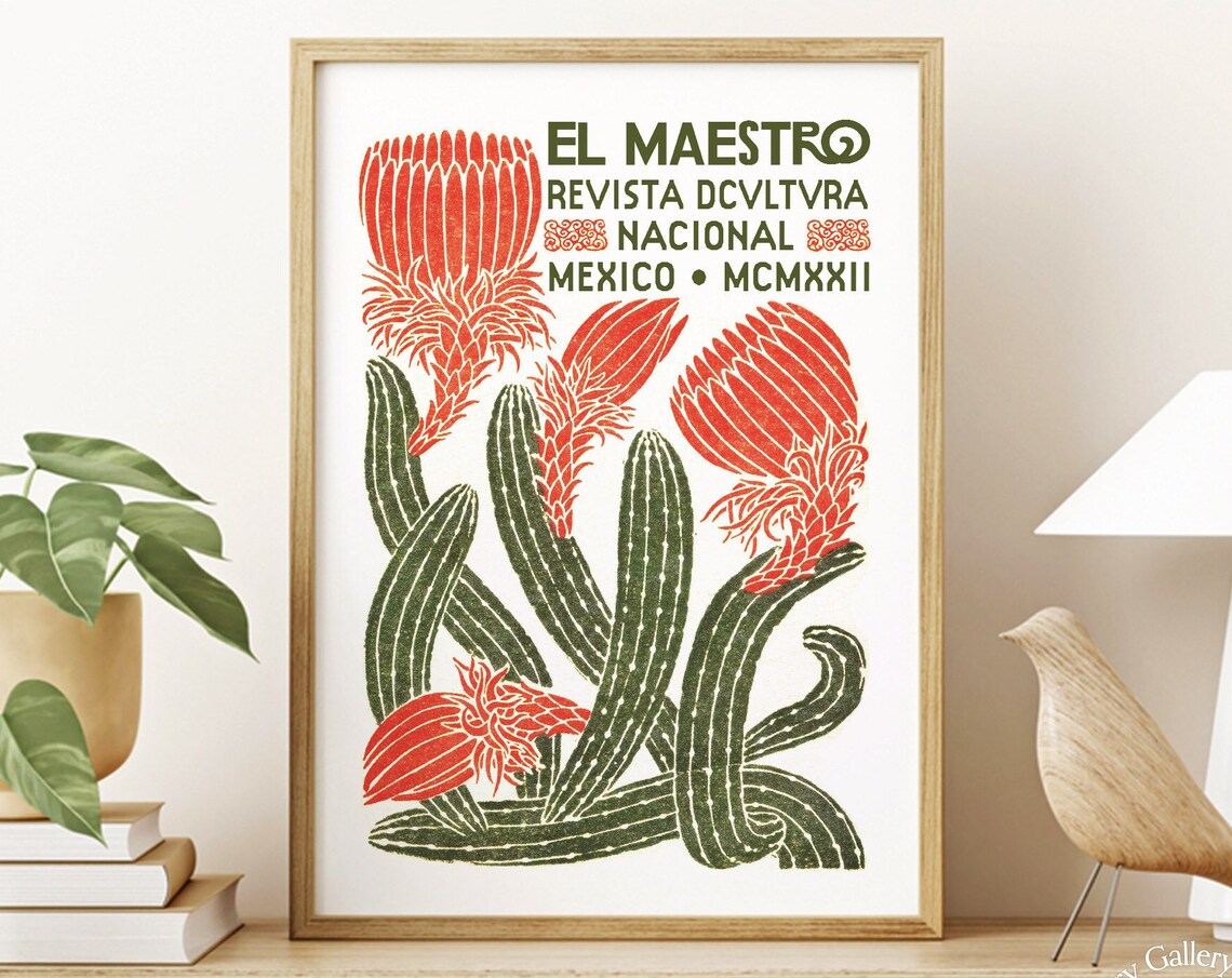 Mexican Exhibition Vintage Travel Poster Art Print