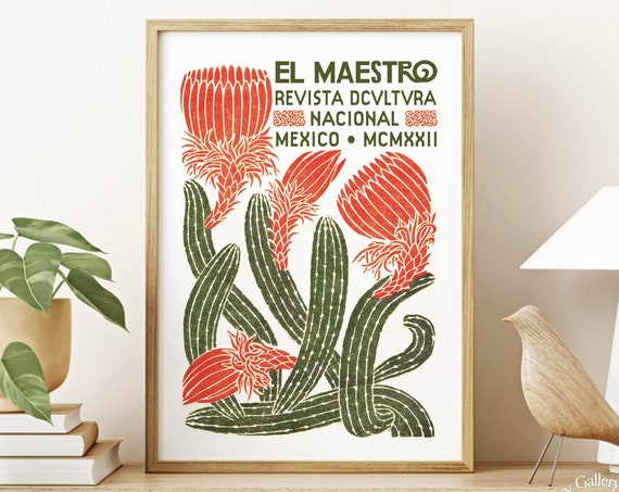 Mexican Exhibition Vintage Travel Poster Art Print