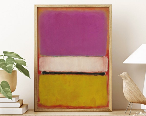 Mark Rothko Poster Print Purple And Yellow Wall Art A Exhibition Print As Housewarming Gift Or Livingroom Decor Birthday Gift Idea