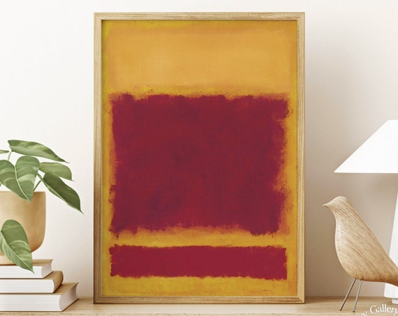 Orange Red Yellow By Mark Rothko Mark Rothko Poster Exhibition Poster Museum Wall Art Abstract Wall Print Birthday Gift Idea