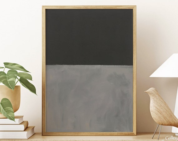 Mark Rothko Poster Print Black And Gray Wall Art A Exhibition Print As Housewarming Gift Or Livingroom Decor Birthday Gift Idea