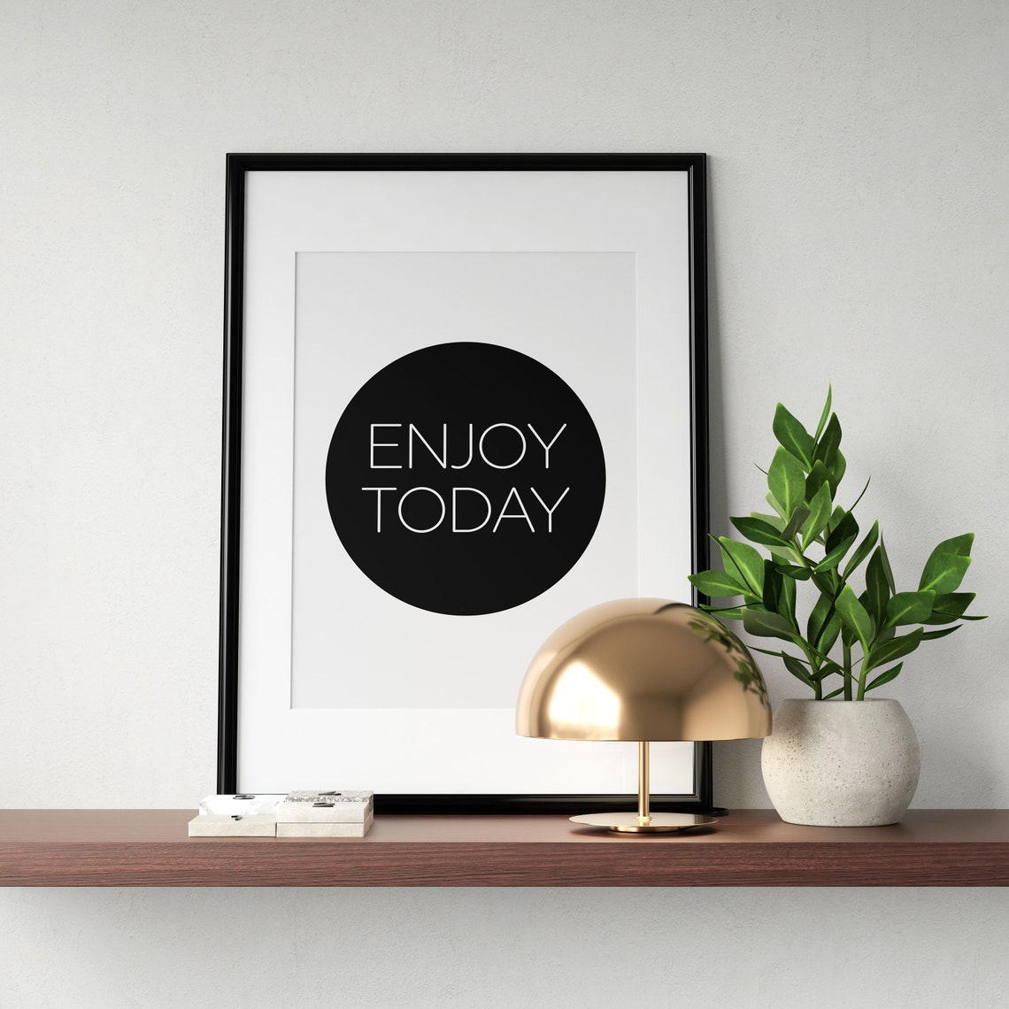 Enjoy Today Print Modern Sign Motivational Wall Art Positive Poster Inspirational Typography Home Decor Instant - Image 4