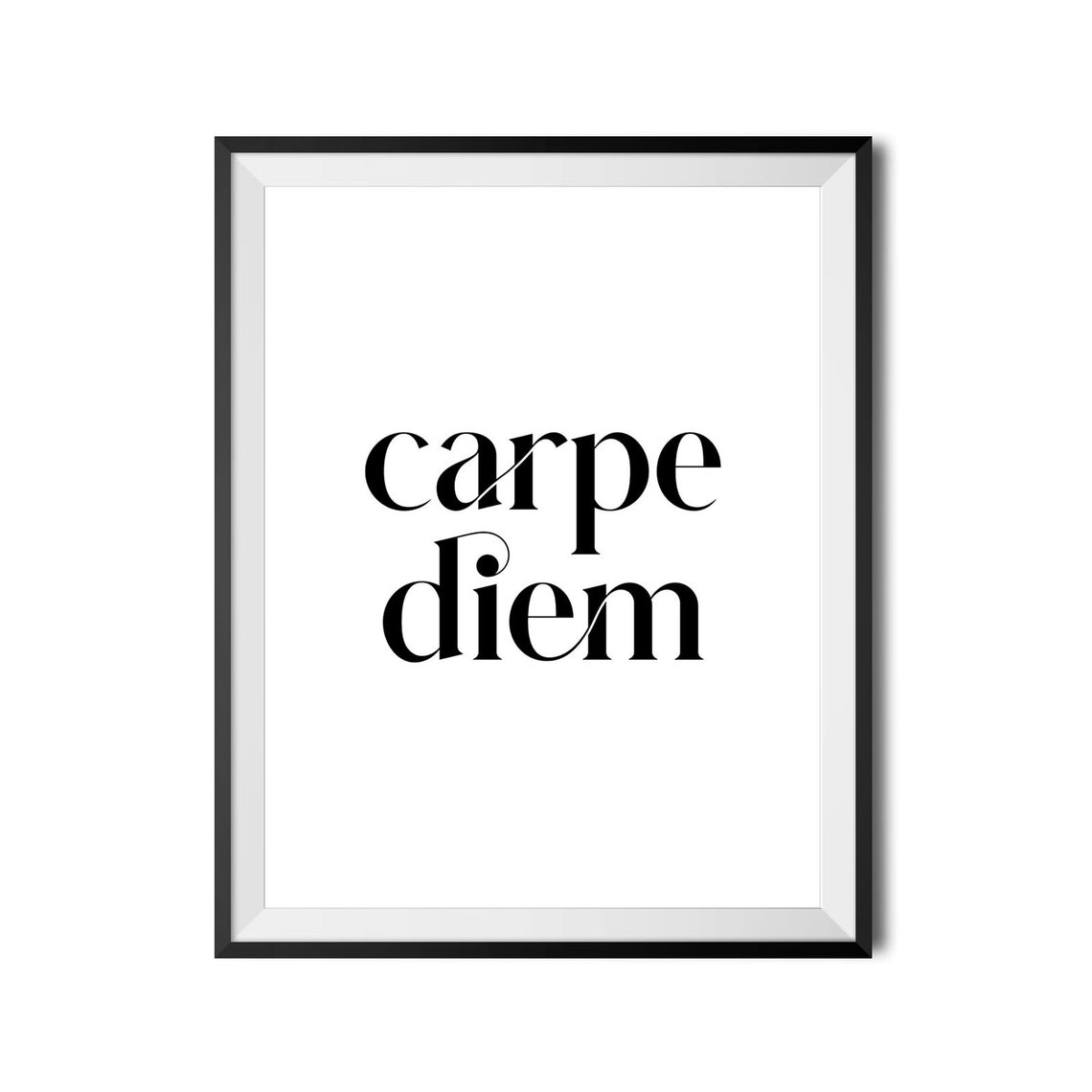 Carpe Diem Latin Seize The Day Classic Serif Typography Poster - Image 4