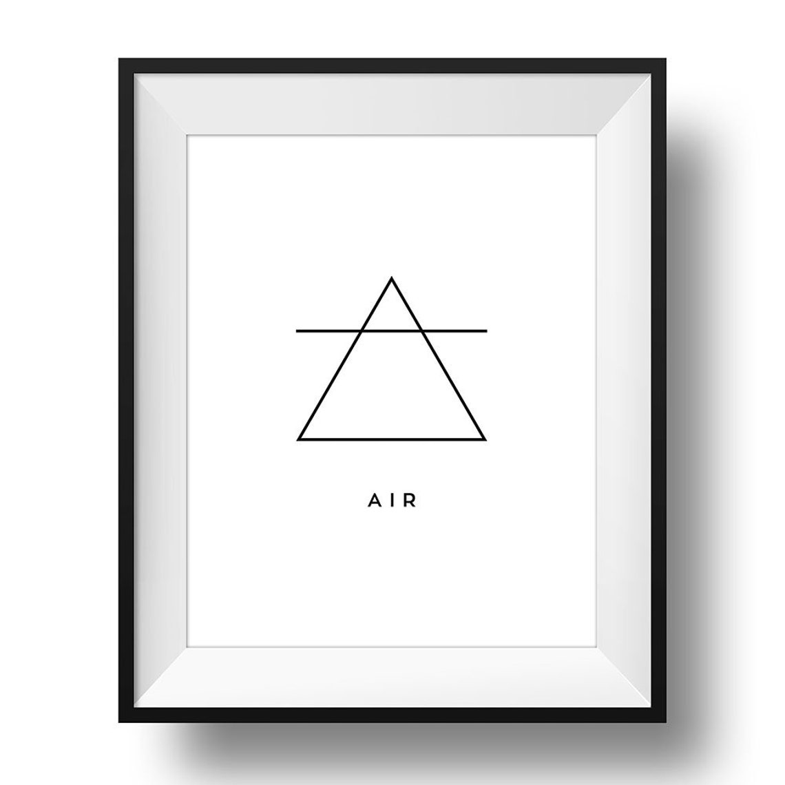 Earth Element Symbol Minimalist Modern Spiritual Line Art Poster - Image 2