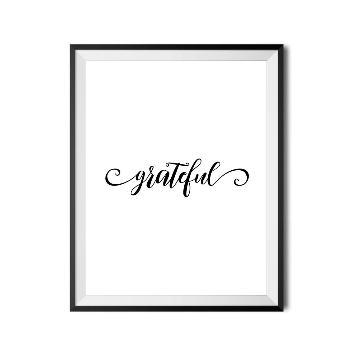 Grateful Art Gratitude Poster Bedroom Wall Art Inspirational Art Typography Print Positive Quote Print Instant - Image 4