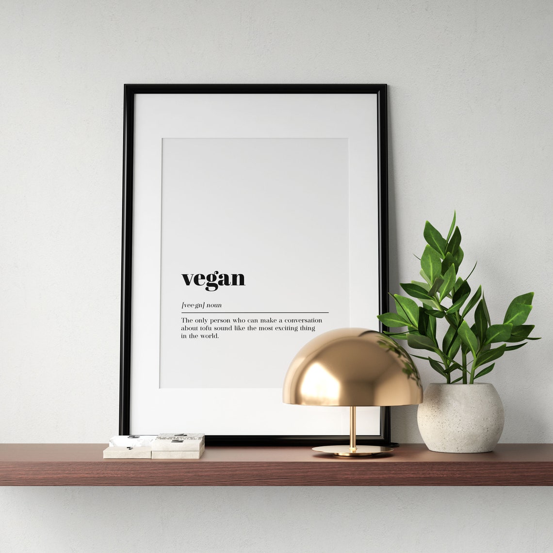 Vegan Definition Funny Dictionary Poster for Plant Based Kitchens - Image 2