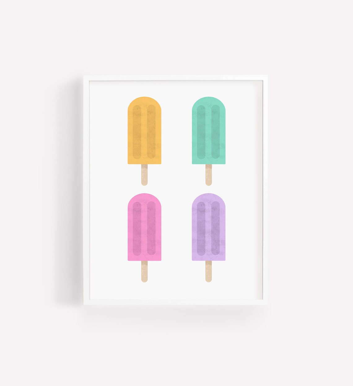 Popsicle Girls Room Art Print, Nursery Decor