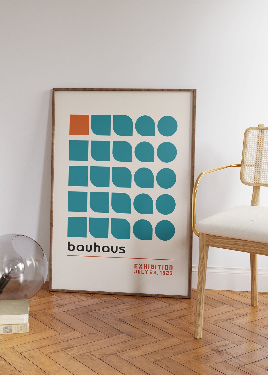 Bauhaus Minimalist Exhibition Poster 1923, Art Print - Image 3