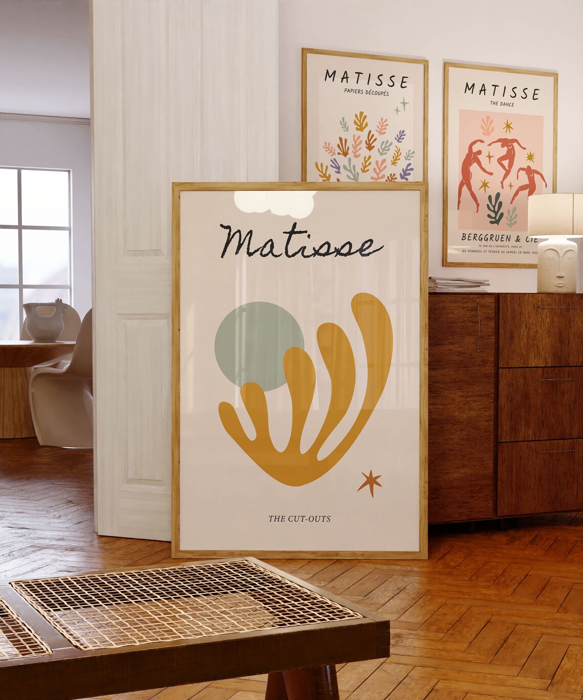 Henri Matisse The Cut-Outs Abstract Beige Exhibition Style Poster