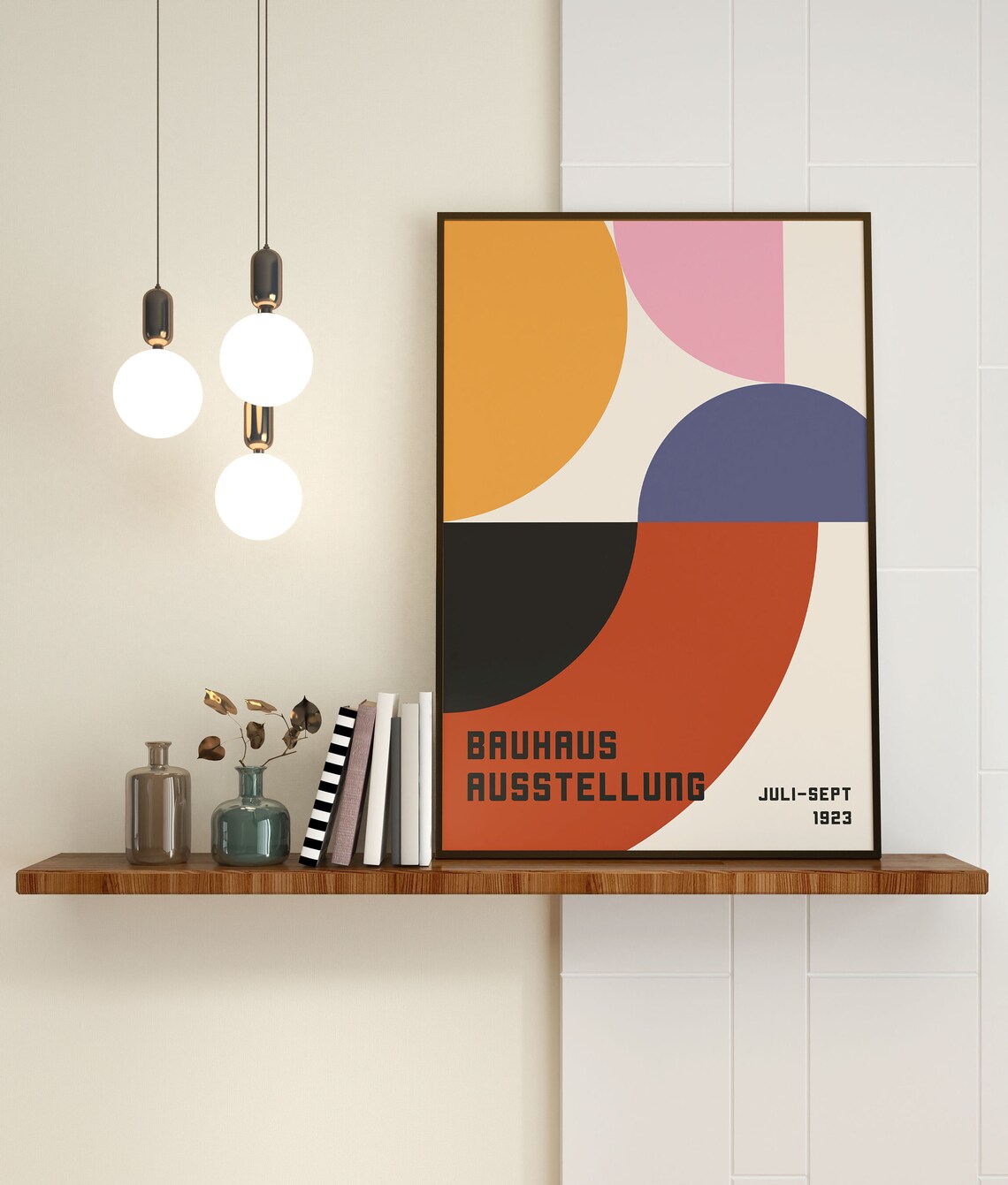 Bauhaus 1923 Mid Century Modern Poster Print - Image 3