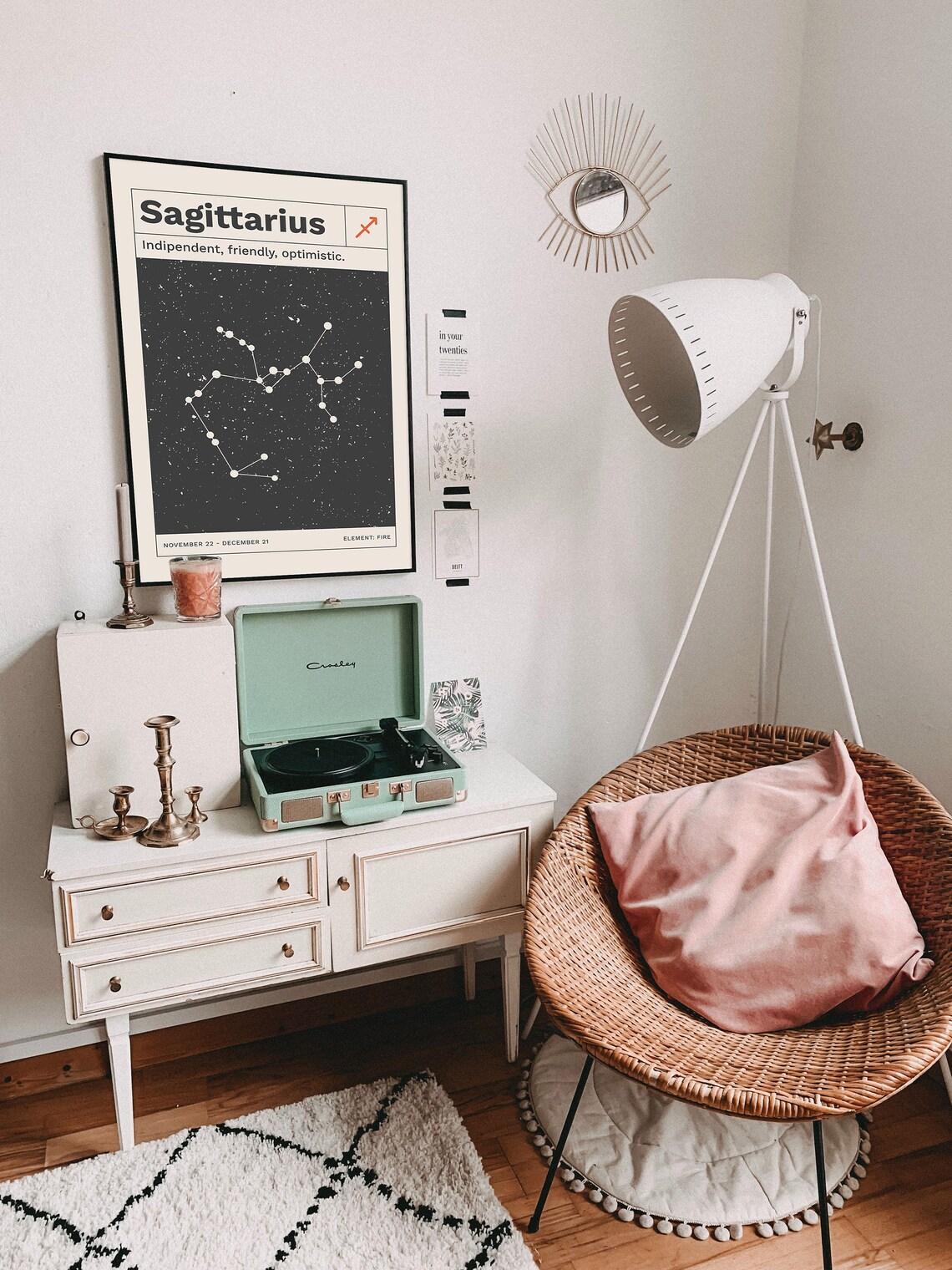Sagittarius Zodiac Constellation Star Sign Fire Element Horoscope Poster - Image 3