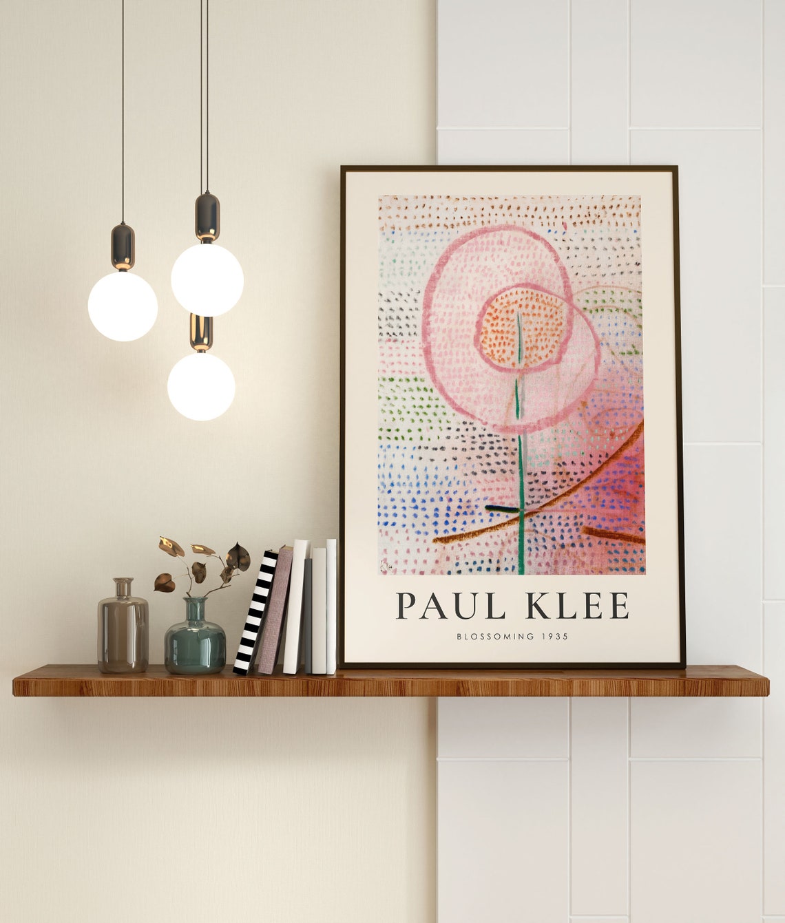 Paul Klee Blossoming 1935 Pink Abstract Pointillist Flower Poster - Image 3