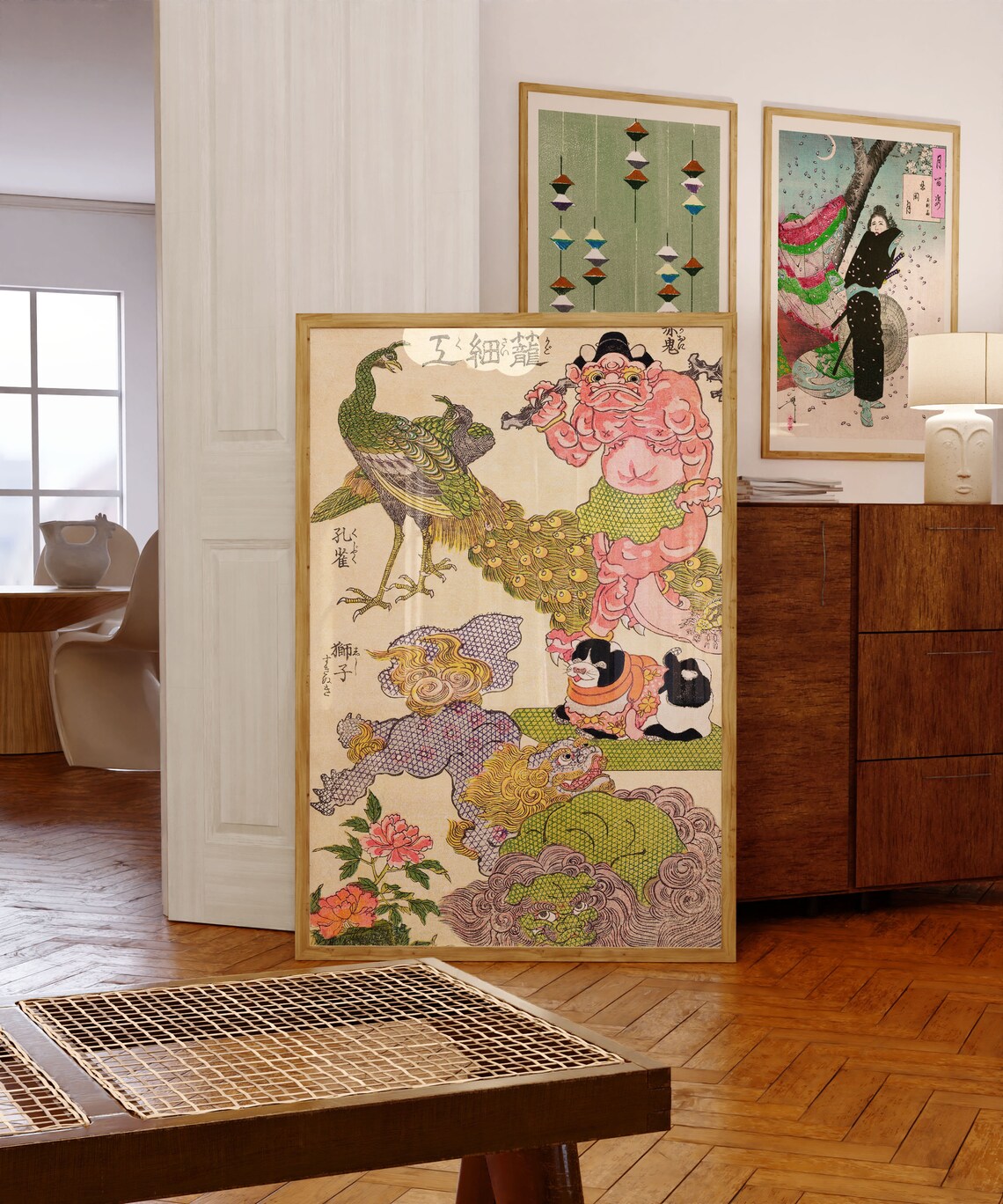 Eclectic Japanese Retro Vintage Poster Art Print - Image 3