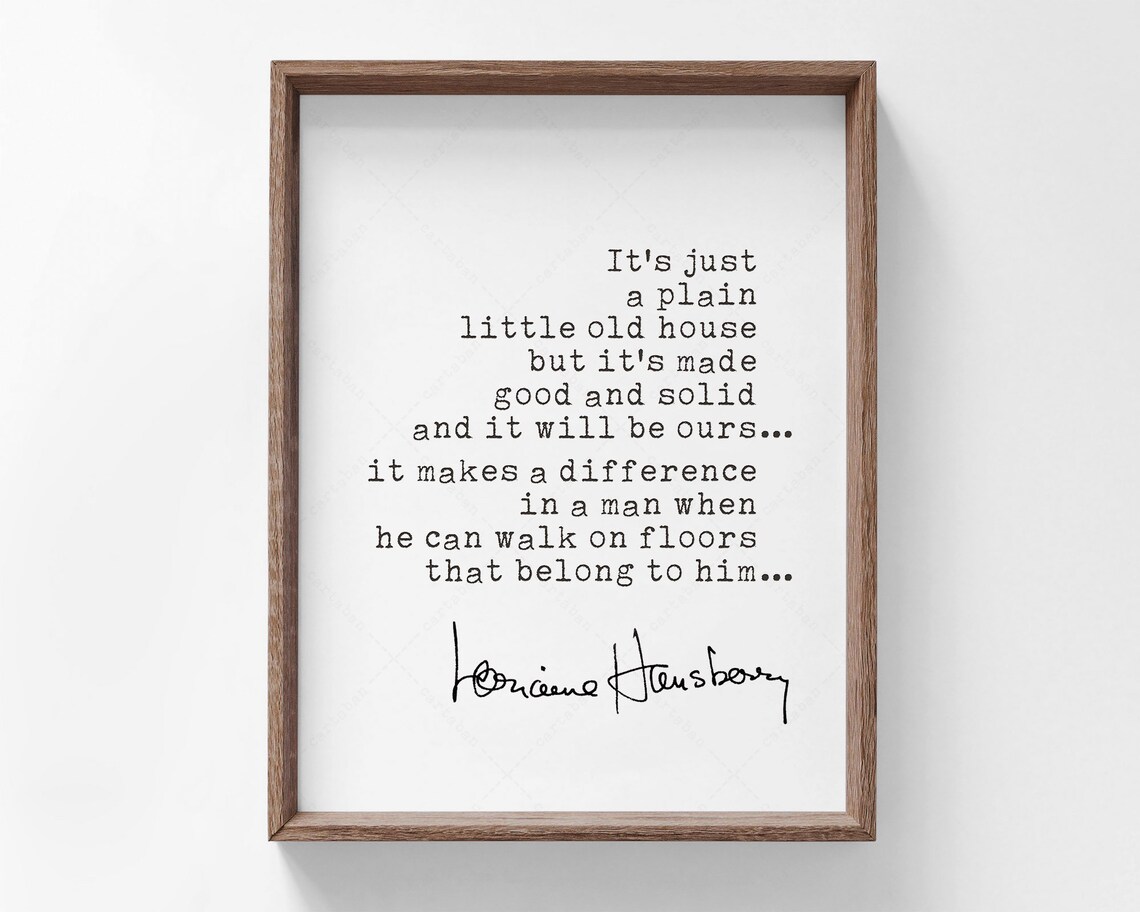 Lorraine Hansberry Quote - BLM Art Print
