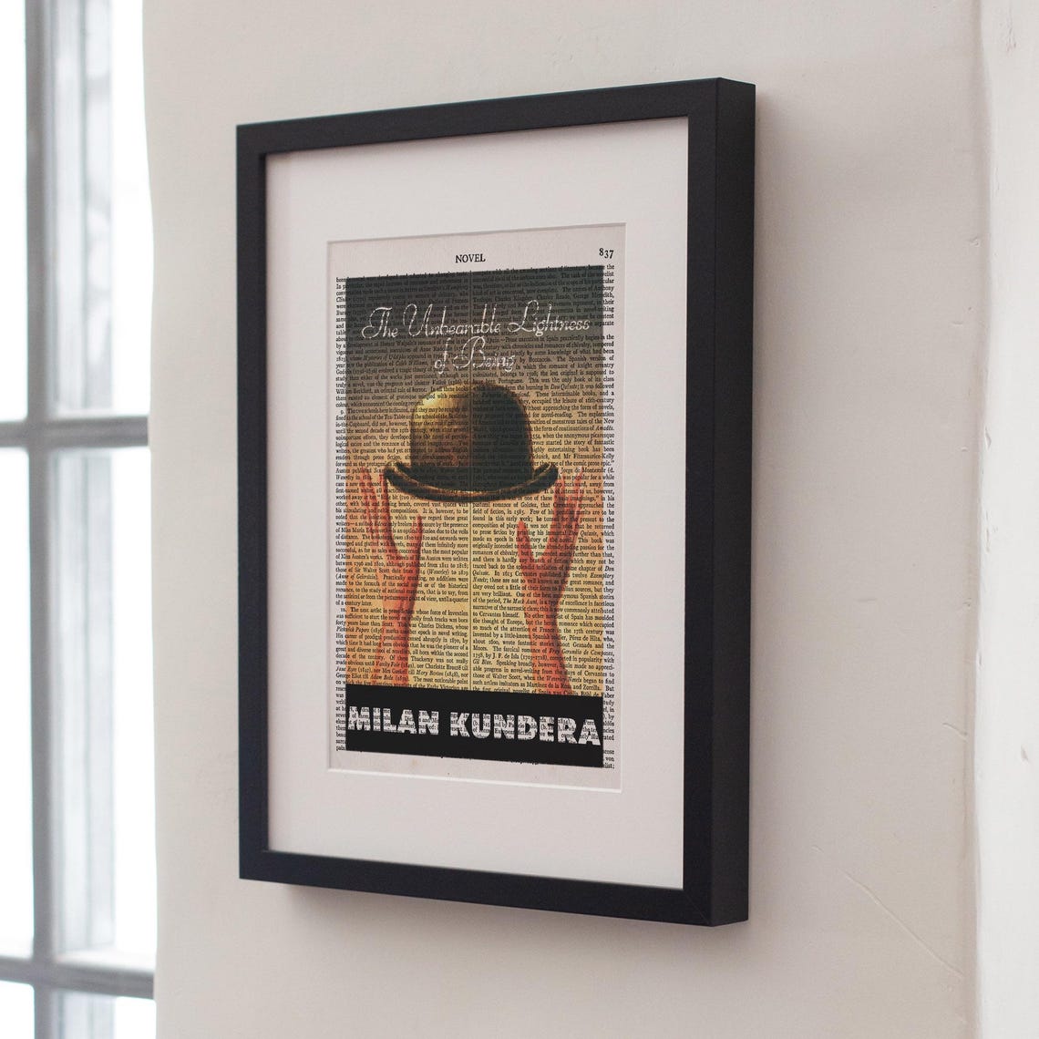 Milan Kundera The Unbearable Lightness Of Being Book Cover Art Poster - Image 3