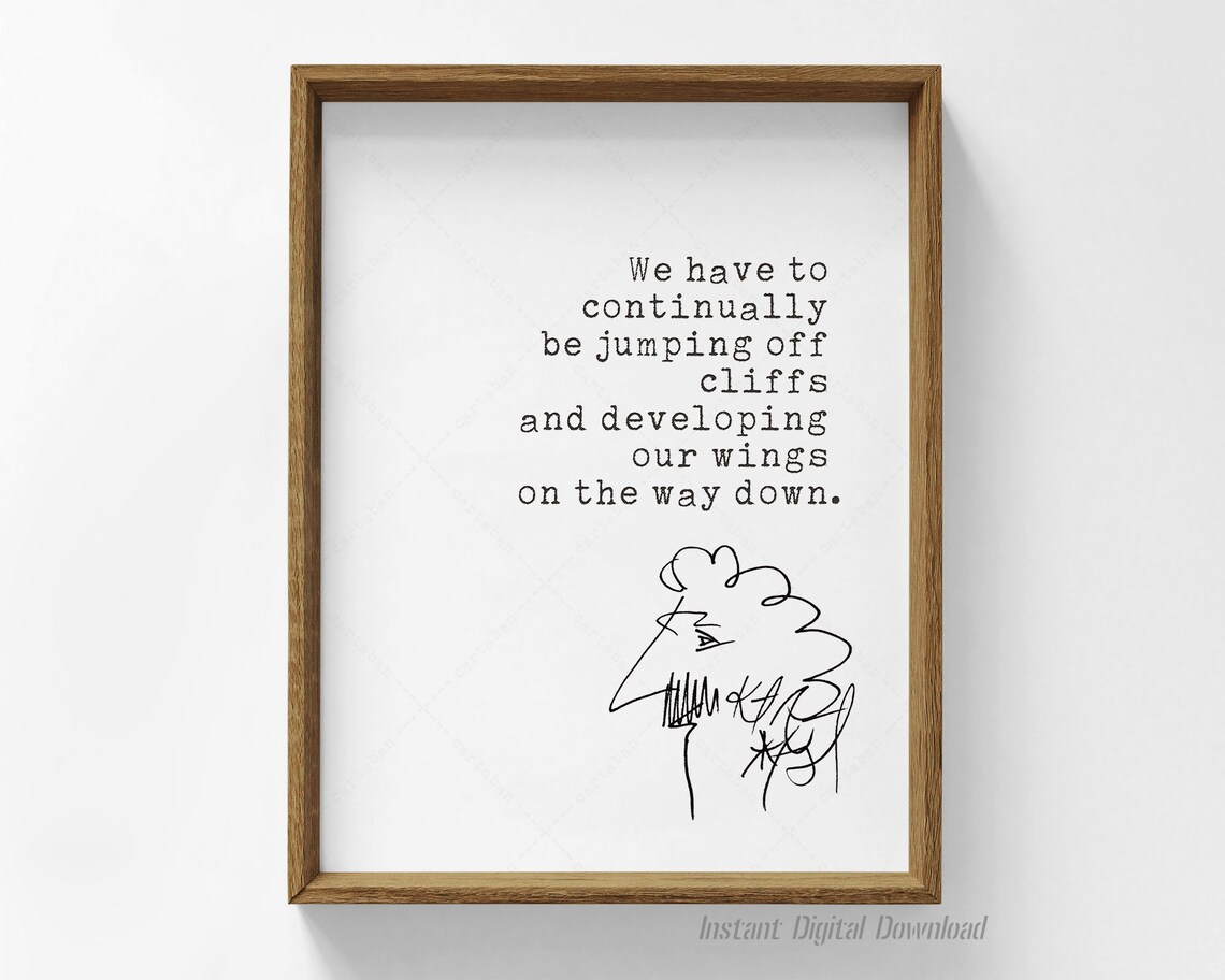 Kurt Vonnegut Quote Art Print for Book Lovers