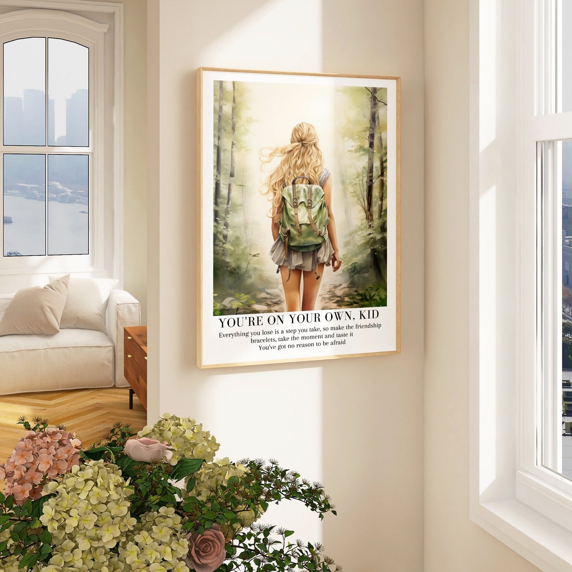 Taylor Swift You Are On Your Own Kid Forest Hiker Lyric Poster - Image 3