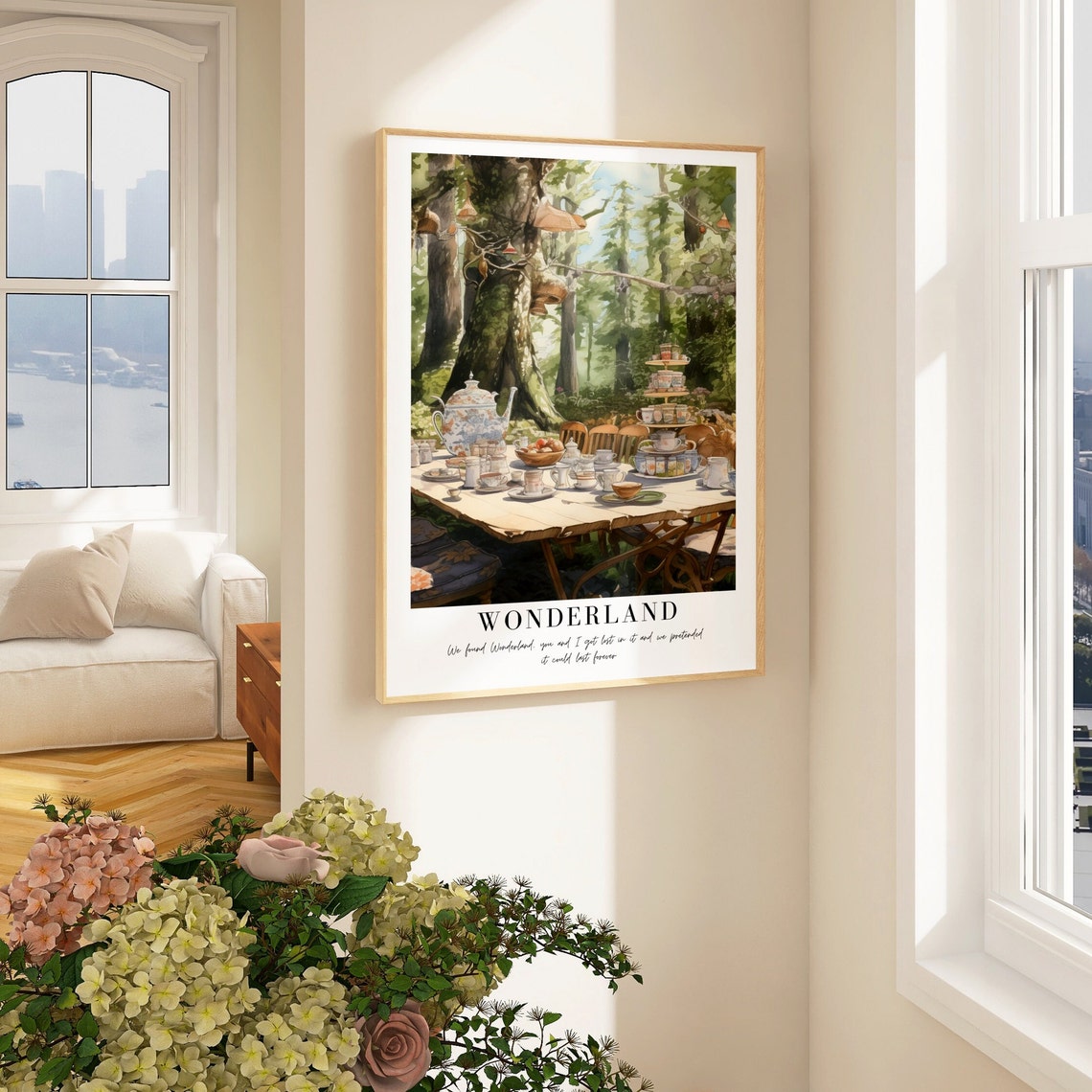 Wonderland Taylor Swift Mad Hatter Forest Tea Party Lyric Poster - Image 3