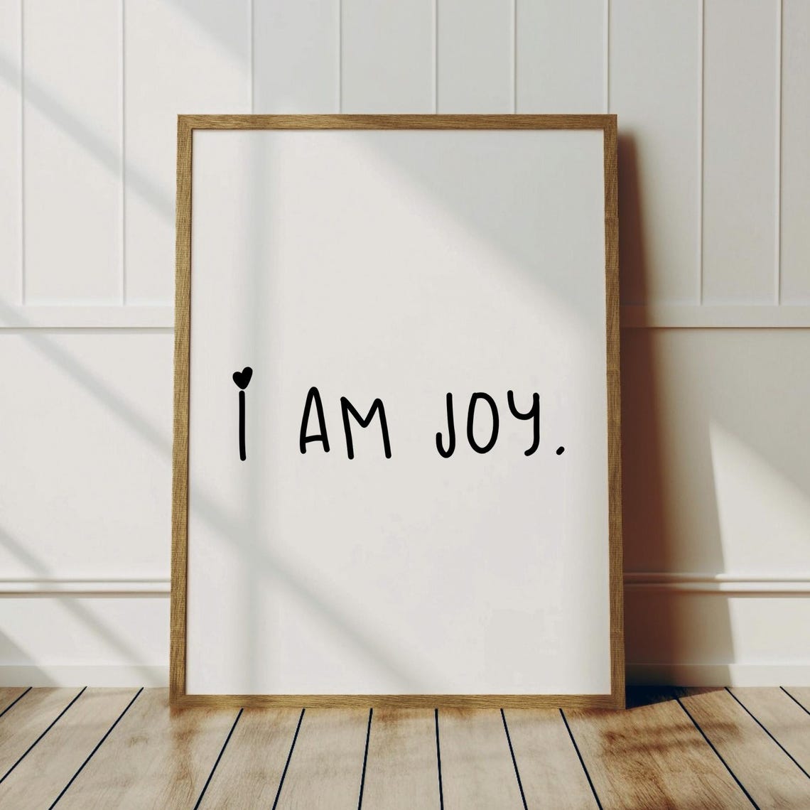 I Am Goy Motivational Quote Print Minimalist Black Wall Art