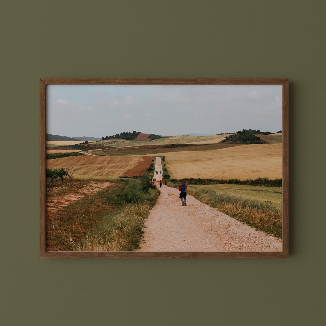 Camino De Santiago Travel Poster, Spain Hiking