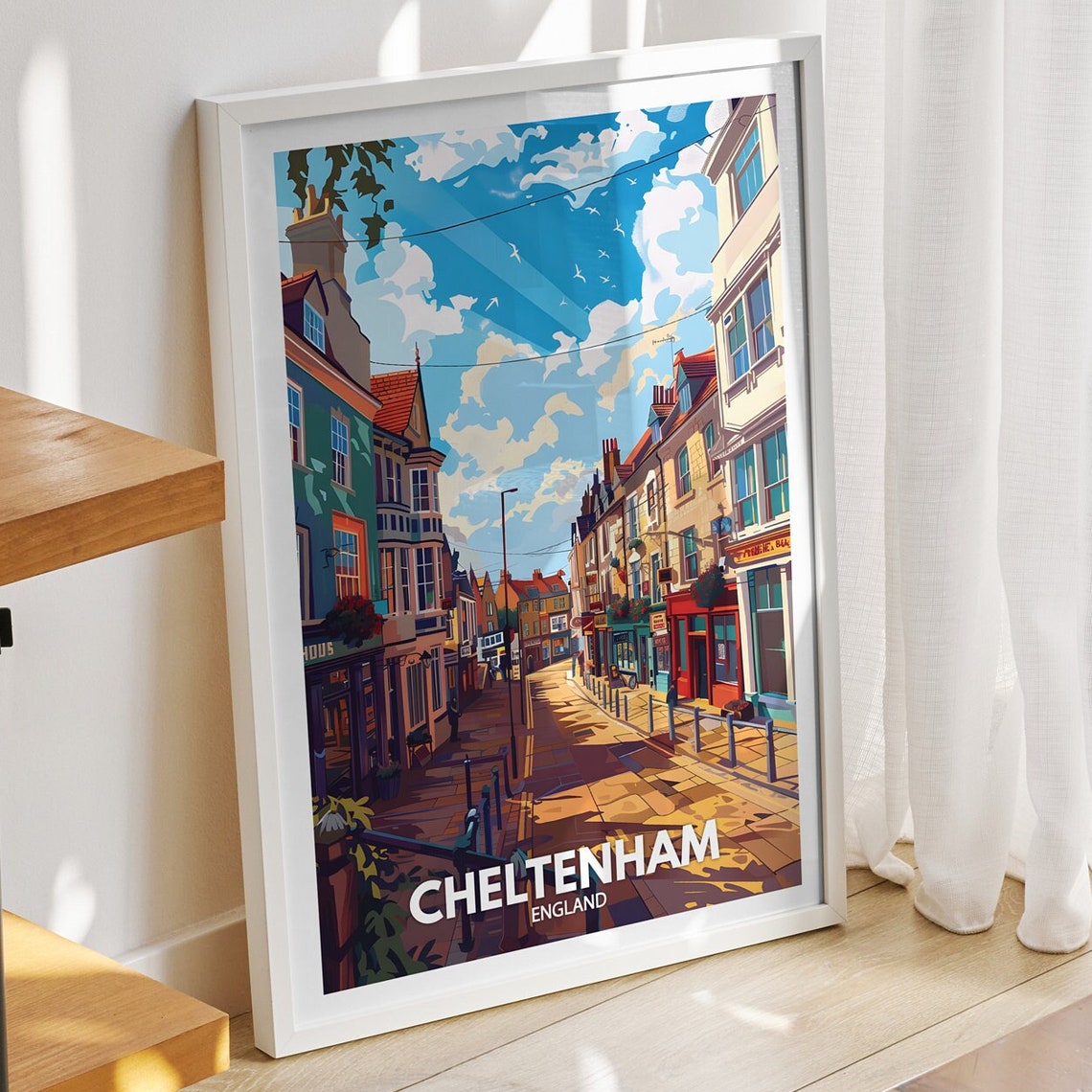 Cheltenham Travel Print England Cheltenham Art Poster England Travel Poster United Kingdom Wall Art English Art Decor