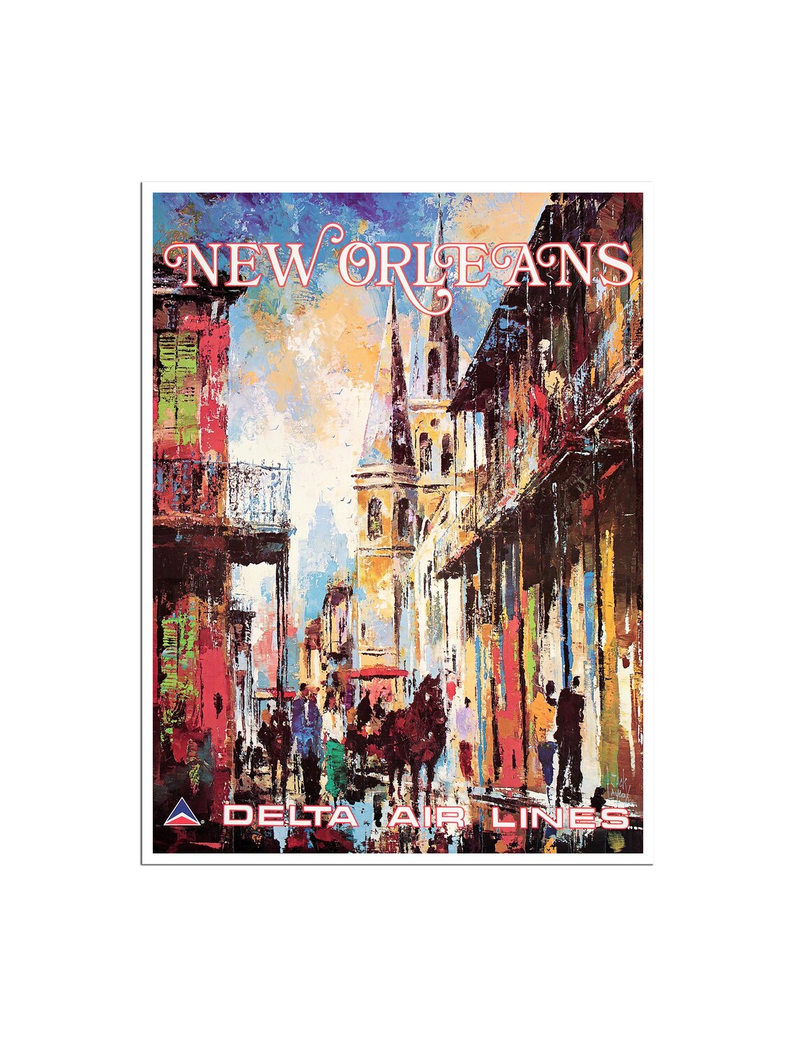 New Orleans Vintage Travel Poster, Art Print