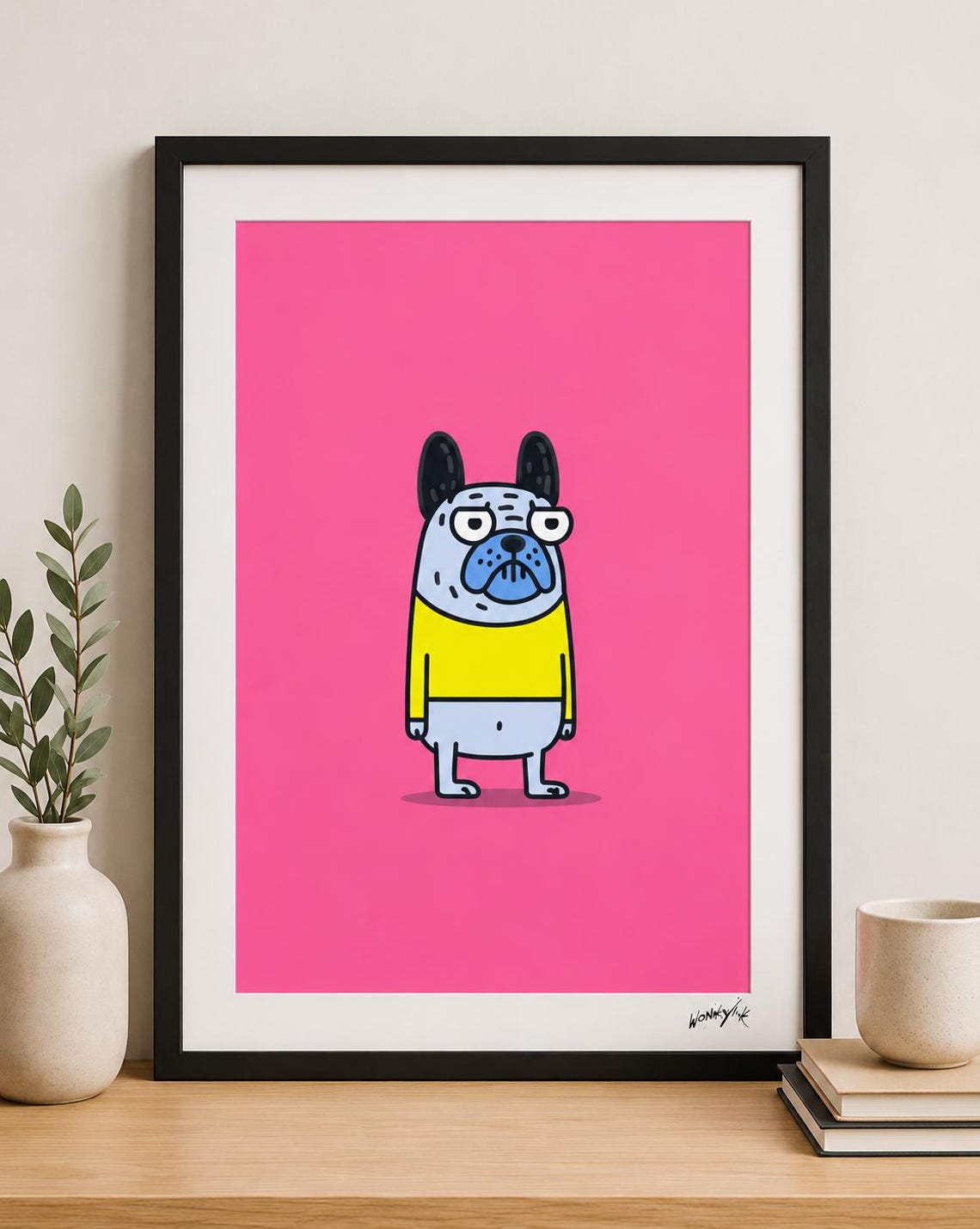 Grumpy Crumpet Poster Digital Art Print Funny And Quirky Artwork