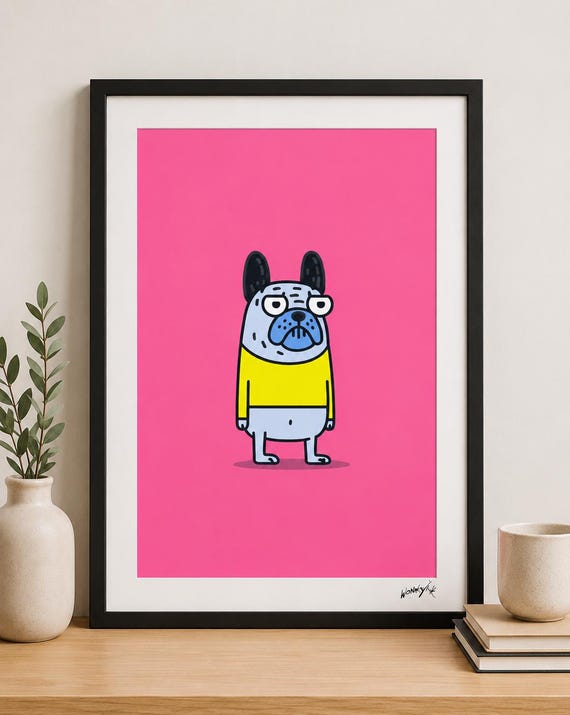 Grumpy Crumpet Poster Digital Art Print Funny And Quirky Artwork