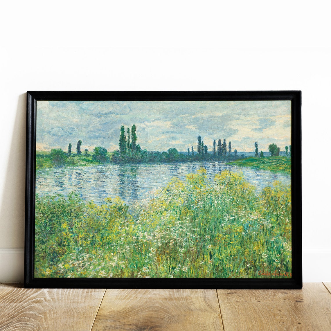 Claude Monet Banks of the Seine Vetheuil 1880 Impressionist Poster