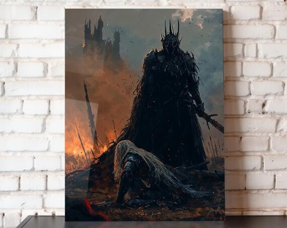 Lord of the Rings Sauron Dark Lord Battle Fantasy Movie Poster Art