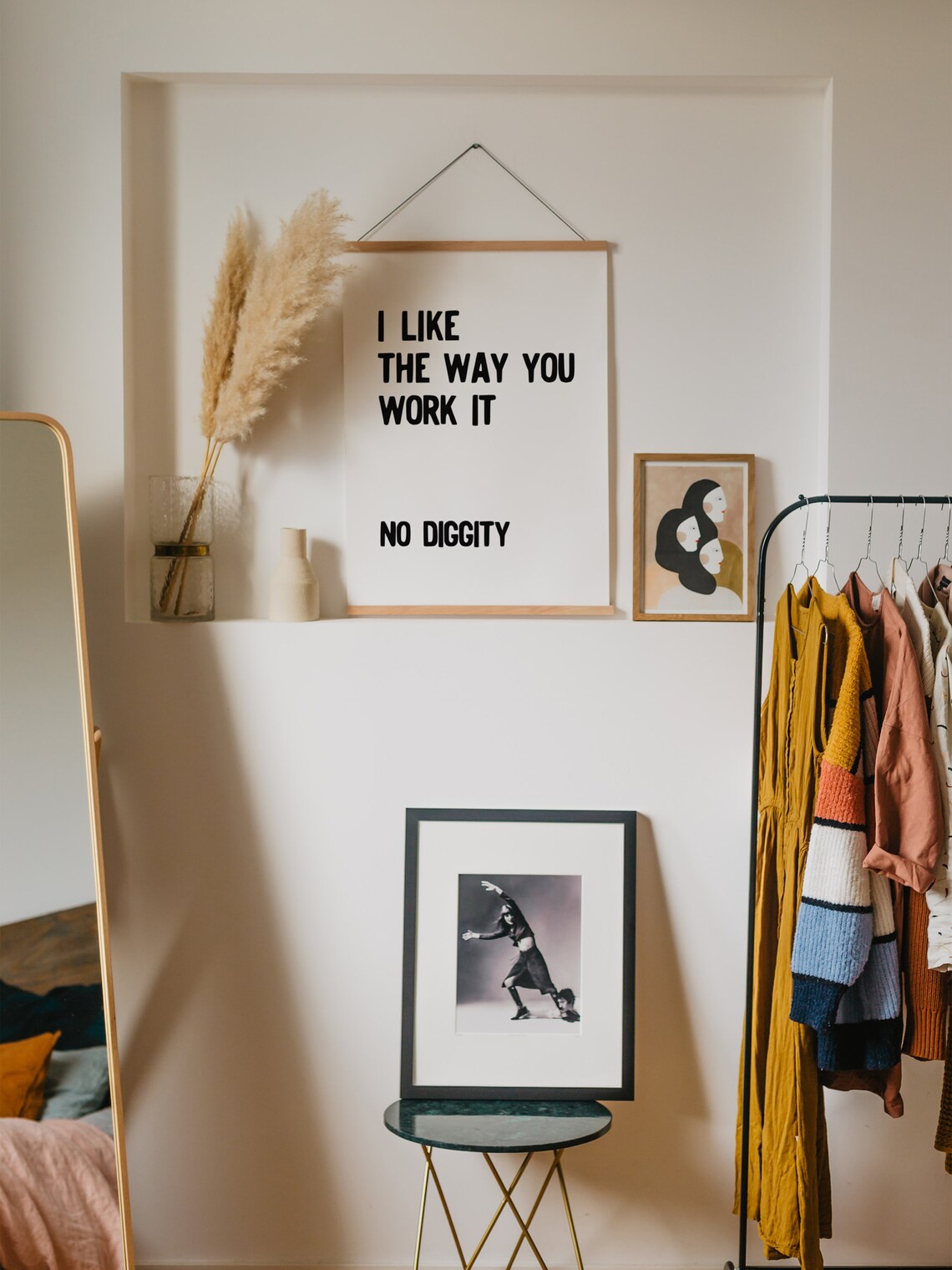 No Diggity Lyrics Minimalist Poster, Eclectic Wall Art - Image 2