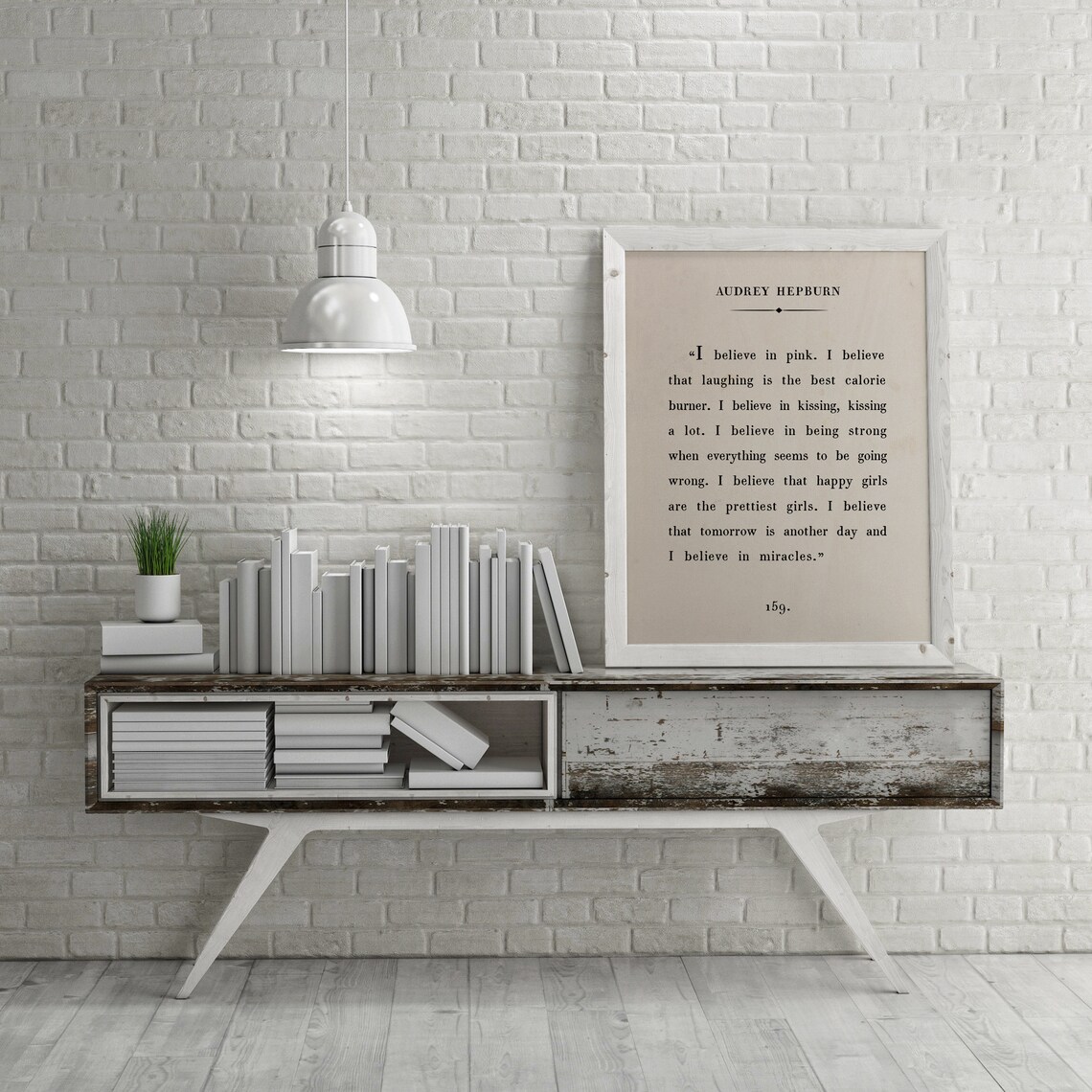 Audrey Hepburn Quote Inspirational Wall Art Print - Image 2