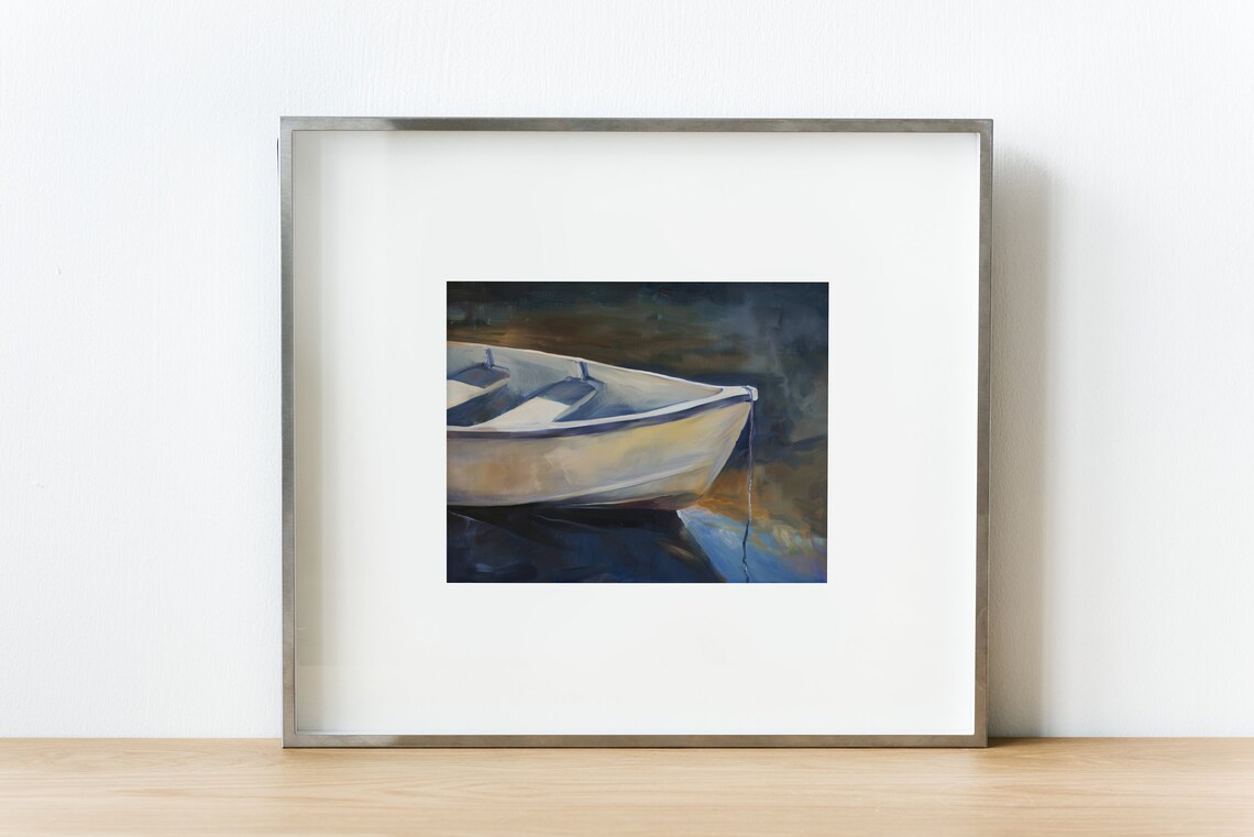 Vintage Boat Print, Coastal Office Wall Art - Image 2