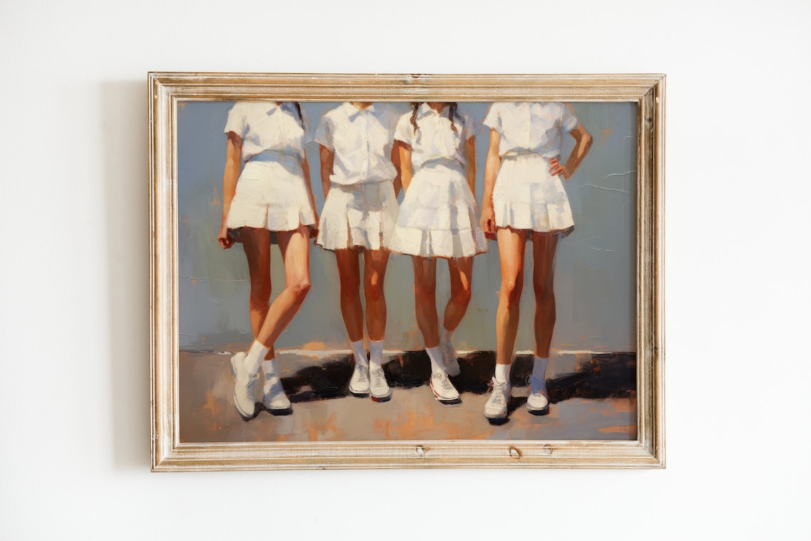 Girly Vintage Print, Preppy Dorm Room Poster