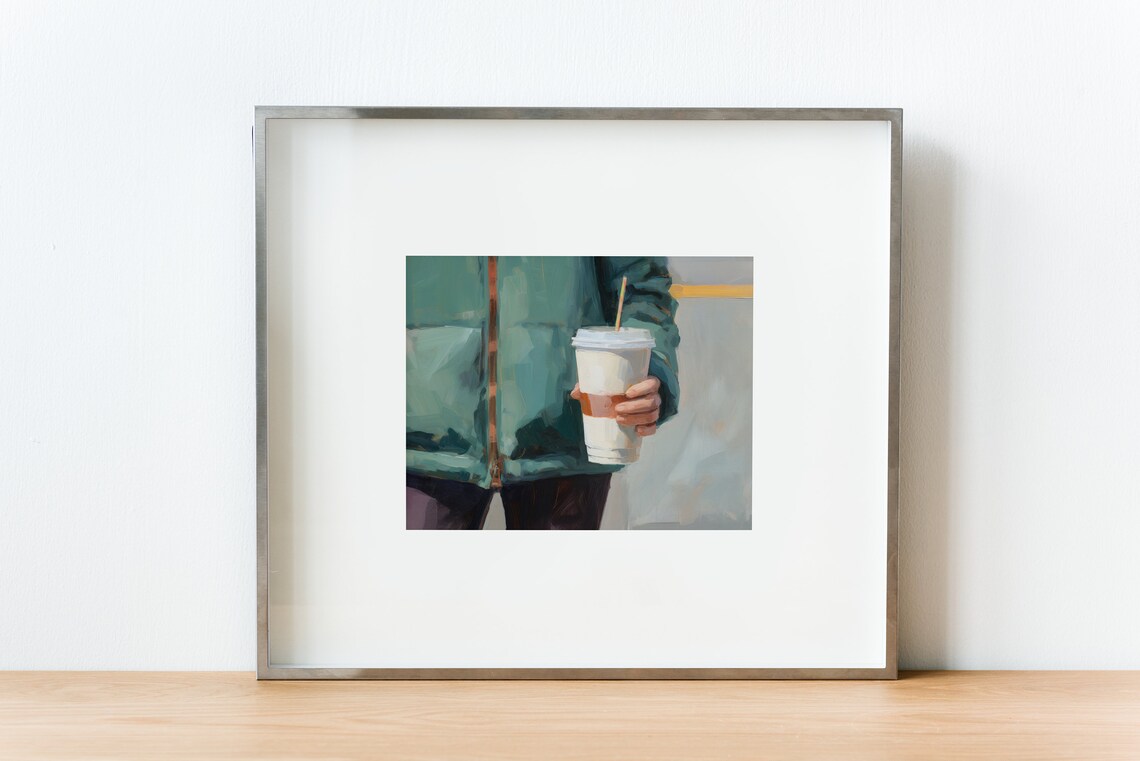 Coffee Poster, Cozy Home Office Decor Art Print - Image 2