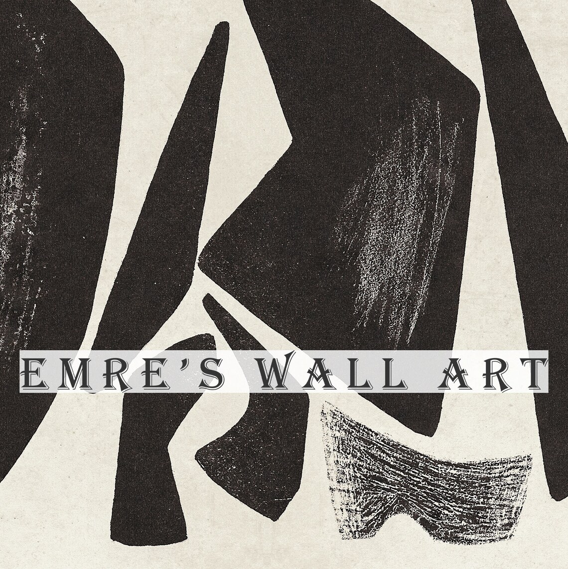 Vintage Abstract Shapes Art Print Set, Neutral Decor - Image 2