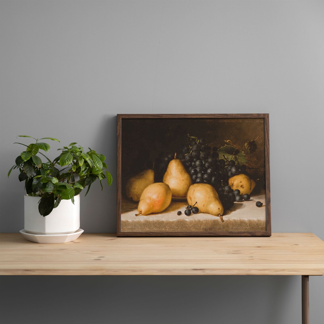 Vintage Kitchen Still Life Pear Art Print - Image 2