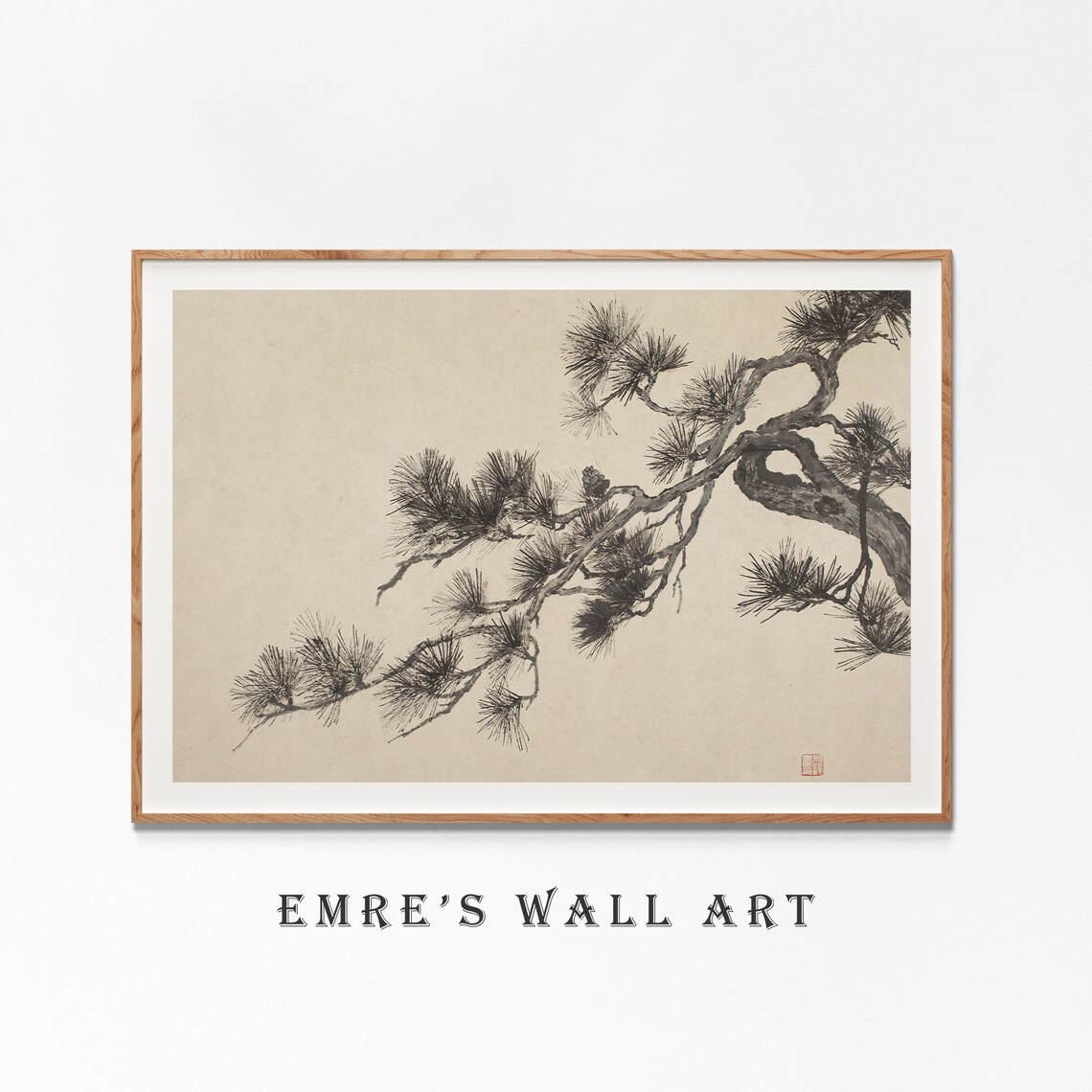 Vintage Pine Trees Print, Rustic Farmhouse Decor - Image 4