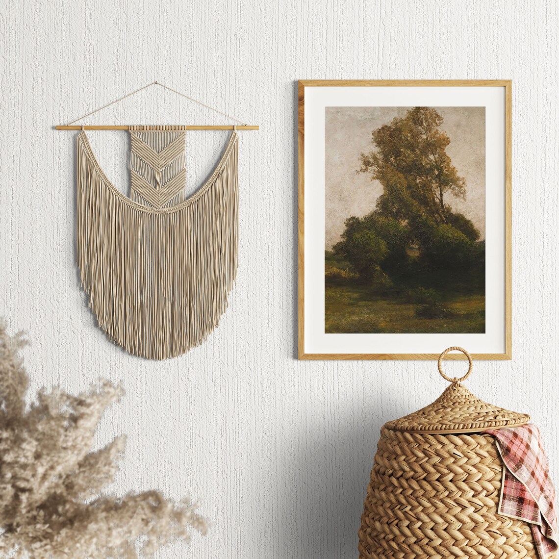 Moody Country Landscape Painting, Vintage Art Print - Image 2