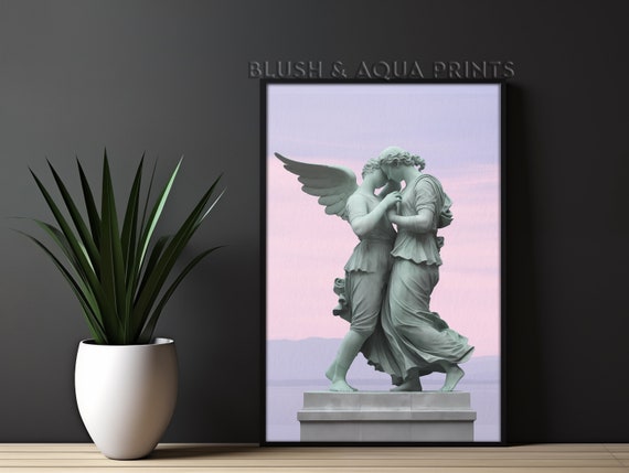 Eclectic Maximalist Wall Art Angel Prints Couple Preppy Room Decor Boho Trendy
