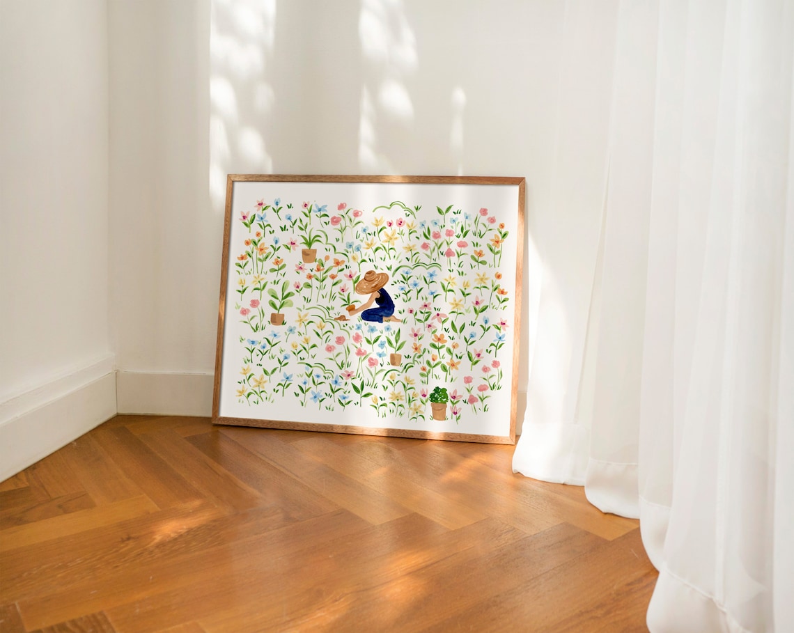Spring Bloom Botanical Art Print, Floral Wall Art - Image 3