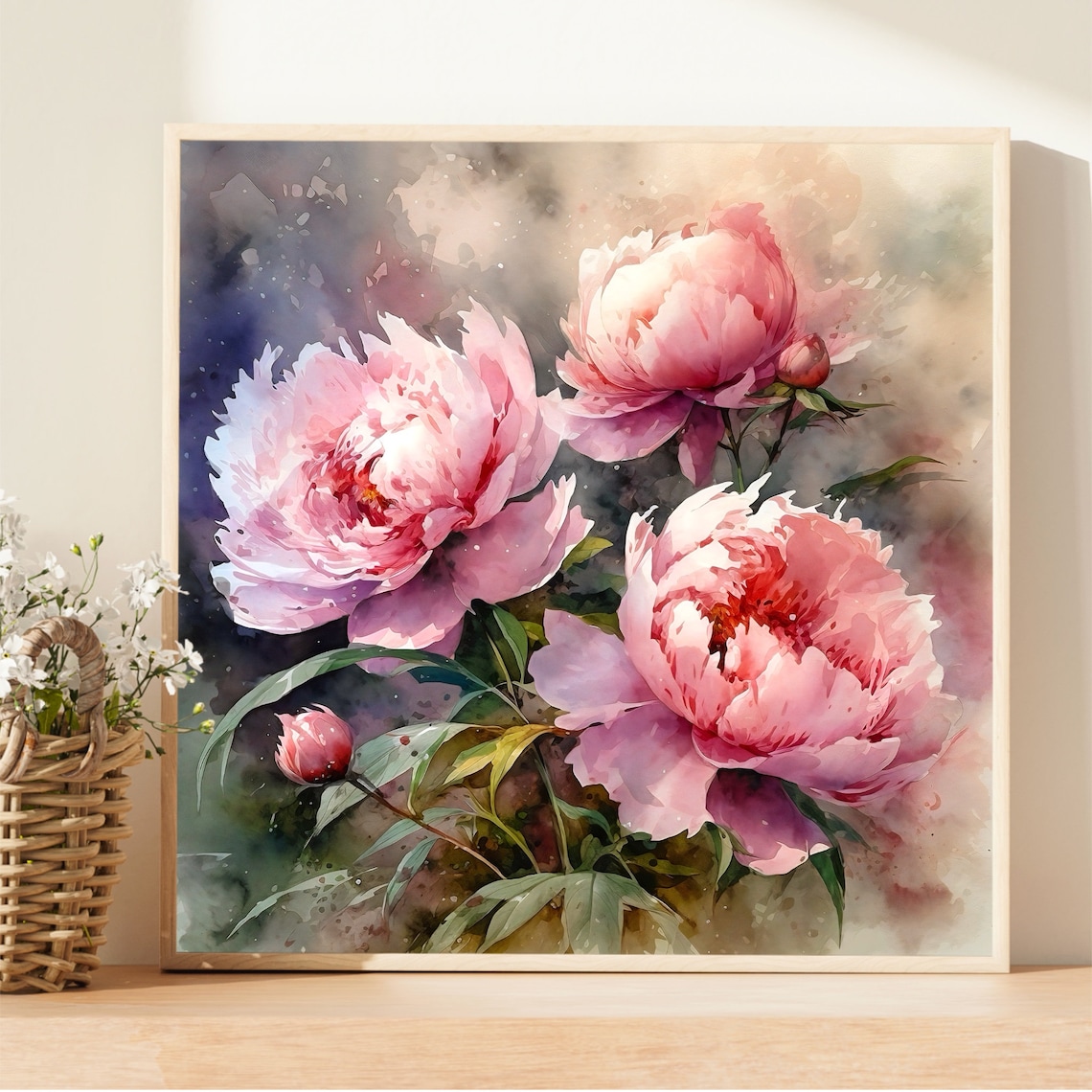 Watercolor Peony Art Print - Image 3