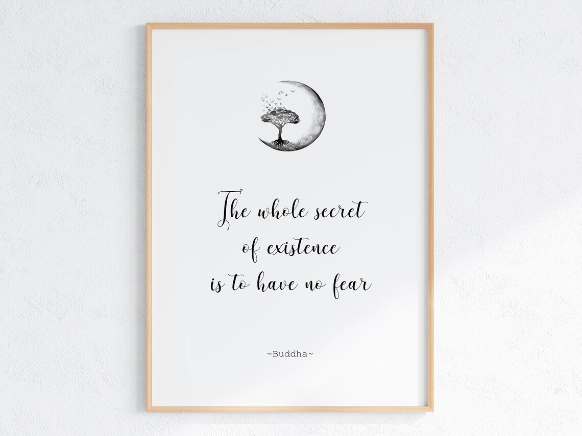 Buddha Self Confidence Quote Poster, Spiritual Wall Art