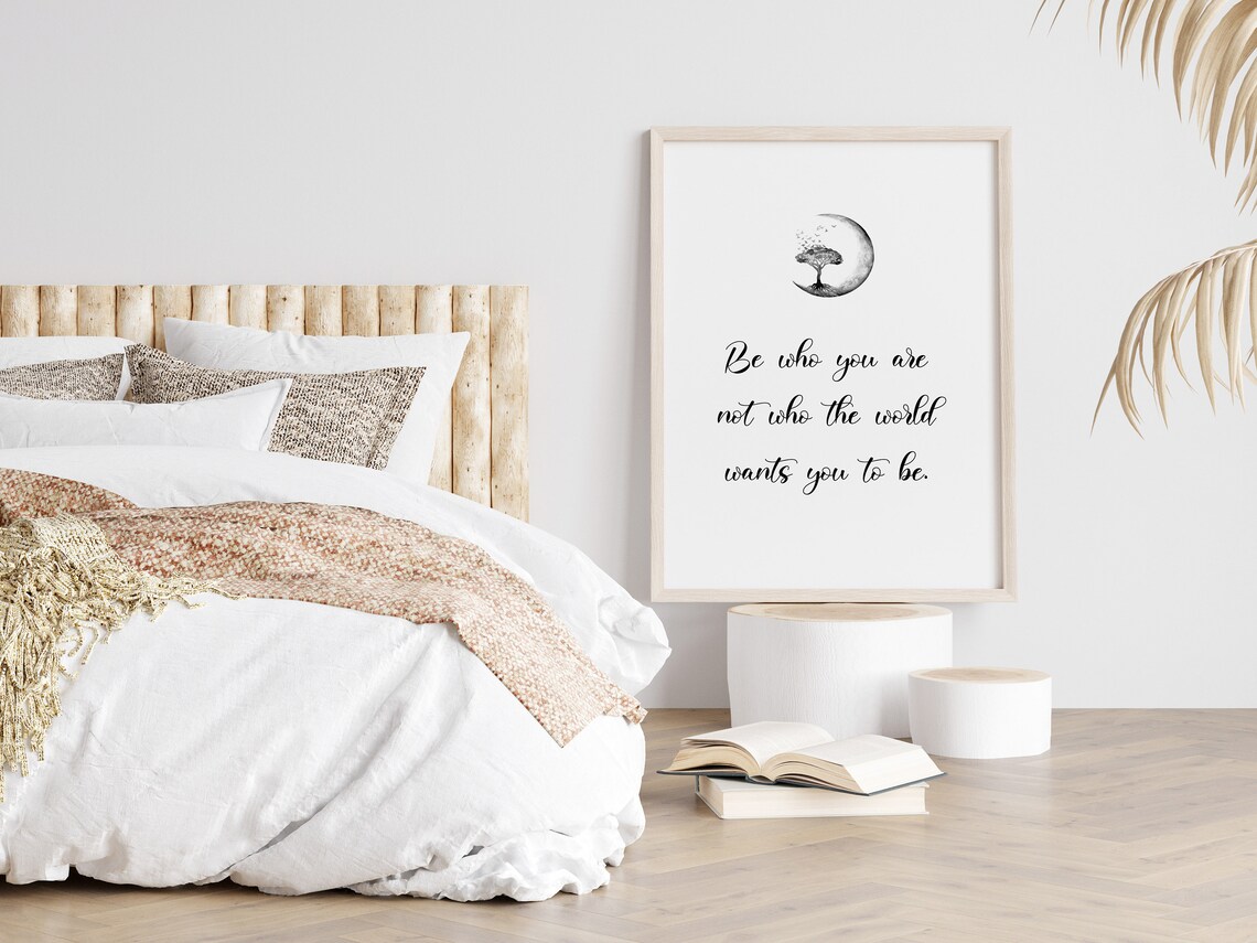 Be Who You Are Self-Confidence Quote Art Print - Image 3