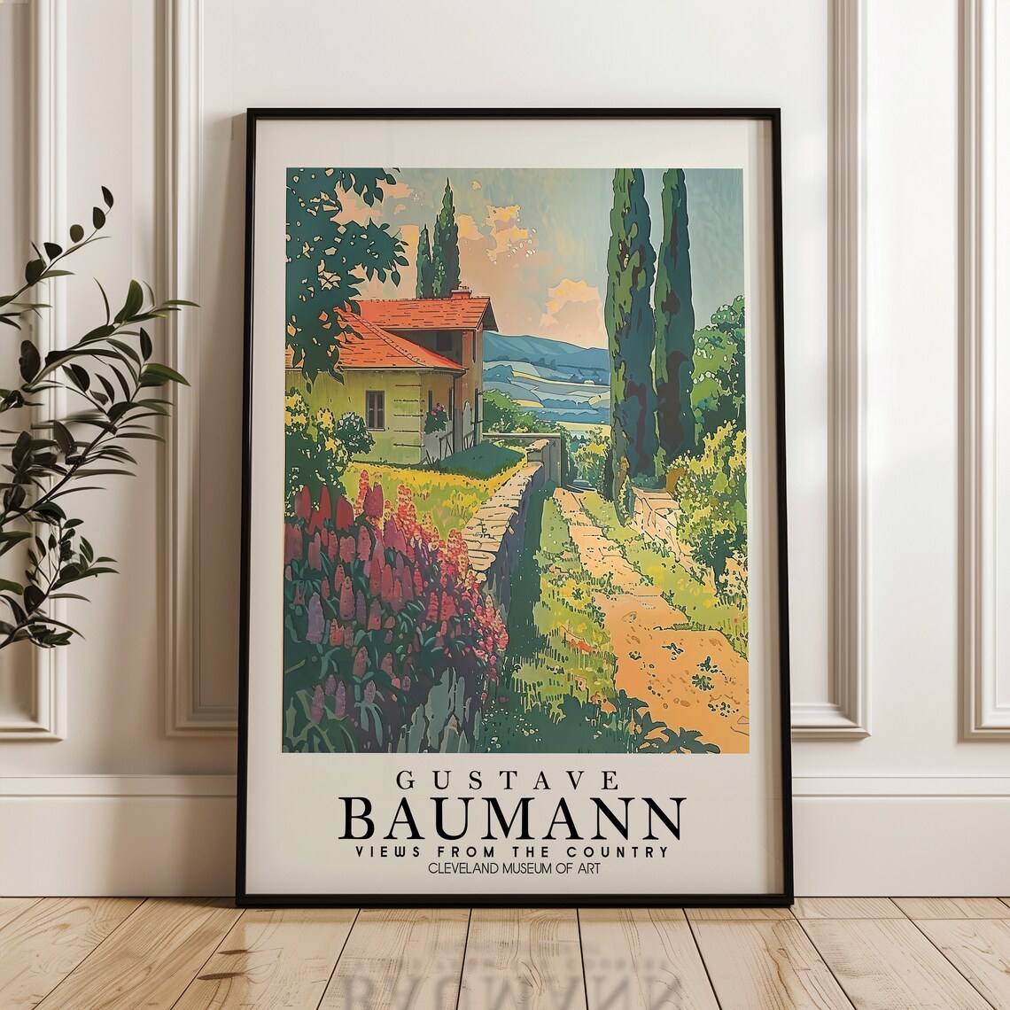 Gustave Baumann Views From the Country Museum Exhibition Poster